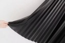 Ladies' Long Skirt Made of Faux Leather 4