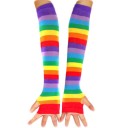 Ladies' Long Striped Gloves 3