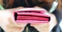 Ladies' Long Wallet 18 x 9 x 3 cm Artificial Leather with Suede Finish Button Fastening Card and Banknote Pockets Coin Pocket 12