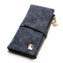 Ladies' Long Wallet Made of Artificial Leather 18 x 9 x 2.5 cm Strap Fastening Zip Pocket Card Slots Document Window 5