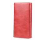Ladies' long wallet made of genuine leather and polyester with a dark butterfly motif Distinctive surface pattern in vintage style 18.5 x 9 x 3 6