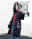 Ladies Long Winter Coat with Pattern J2323 10