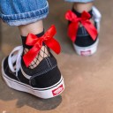 Ladies' Mesh Socks with Bow 2