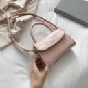 Ladies' Mini Crossbody Handbag with Top Handle PU Leather with Crocodile Pattern Removable Strap Front Flap Size 17.5 x 11.5 x 7 cm For the City 4