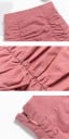Ladies' Mini Skirt with Gathering and Wide Frill at the Hem High Waist with Smooth Waistband Fitted Cut Cotton and Polyester 5