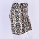 Ladies' Mini Skirt with Snake Pattern 3