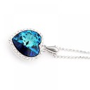Ladies' Necklace Blue Heart 6
