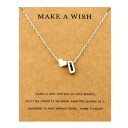 Ladies' Necklace Letter A with Heart 4