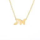 Ladies' Necklace Letter and Butterfly 9