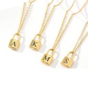 Ladies' Necklace Lock with Letter 6