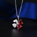 Ladies' Necklace with a Four-Leaf Clover D500 2