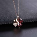 Ladies' Necklace with a Four-Leaf Clover D500 3
