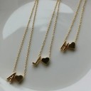 Ladies' Necklace with Alphabet Letter D128 3