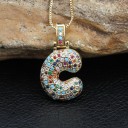 Ladies' Necklace with Alphabet Letter D352 3