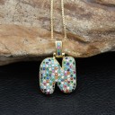 Ladies' Necklace with Alphabet Letter D352 14