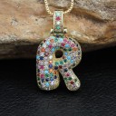 Ladies' Necklace with Alphabet Letter D352 18