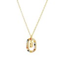 Ladies' Necklace with Alphabet Letter D697 2