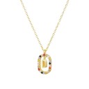 Ladies' Necklace with Alphabet Letter D697 4