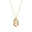 Ladies' Necklace with Alphabet Letter D697 5