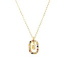 Ladies' Necklace with Alphabet Letter D697 7