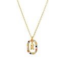 Ladies' Necklace with Alphabet Letter D697 18