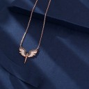 Ladies' Necklace with Angel D359 3