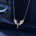 Ladies' Necklace with Angel D359 5