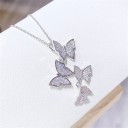 Ladies' Necklace with Butterflies D670 2
