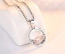 Ladies' Necklace with Circle D409 2