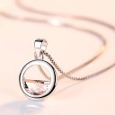 Ladies' Necklace with Circle D409 3