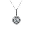 Ladies' Necklace with Circular Pendant D567 1