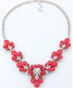 Ladies' Necklace with Colourful Flowers J843 5