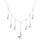 Ladies' Necklace with Crescent Moon and Stars 1