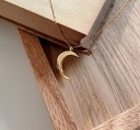 Ladies' Necklace with Crescent Moon G591 3
