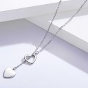 Ladies' Necklace with Double Heart 4