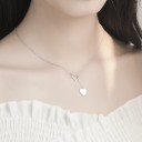 Ladies' Necklace with Double Heart 6