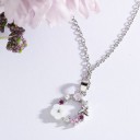 Ladies' Necklace with Flower D287 3