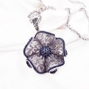 Ladies' Necklace with Flower D338 2