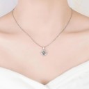 Ladies' Necklace with Flower D411 6