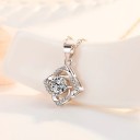 Ladies' Necklace with Flower D429 5