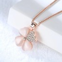 Ladies' Necklace with Flower D481 4