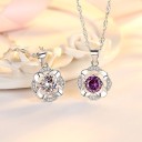Ladies' Necklace with Flower D539 7
