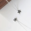 Ladies' Necklace with Flower D644 5