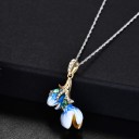 Ladies' Necklace with Flowers G672 2