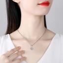 Ladies' Necklace with Four-Leaf Clover D422 5