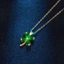 Ladies' Necklace with Four-Leaf Clover D823 3