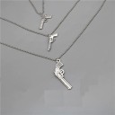 Ladies' Necklace with Gun Pendant 8