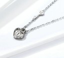 Ladies' Necklace with Heart and Key G505 5