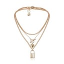 Ladies' Necklace with Heart and Lock 2