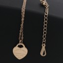 Ladies' Necklace with Heart Pendant D179 4